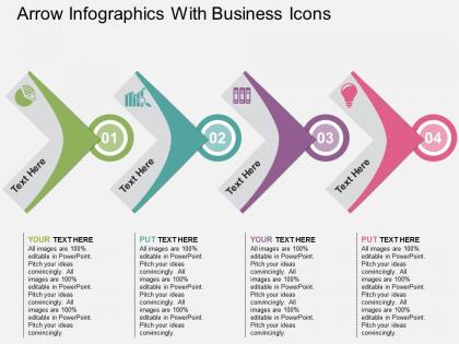 arrow_infographics_with_business_icons_flat_powerpoint_design_Slide01