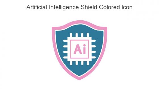 Artificial Intelligence Shield Colored Icon In Powerpoint Pptx Png And Editable Eps Format
