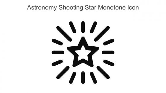 Astronomy Shooting Star Monotone Icon In Powerpoint Pptx Png And Editable Eps Format