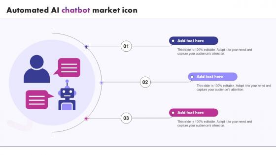 Automated Ai Chatbot Market Icon Ppt Example