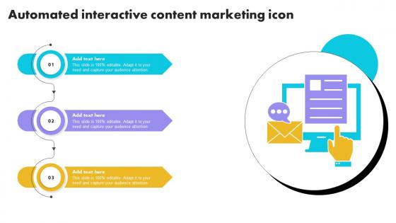 Automated Interactive Content Marketing Icon