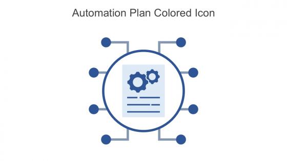 Automation Plan Colored Icon In Powerpoint Pptx Png And Editable Eps Format