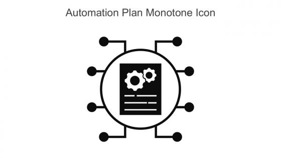 Automation Plan Monotone Icon In Powerpoint Pptx Png And Editable Eps Format
