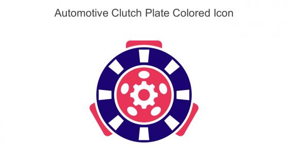 Automotive Clutch Plate Colored Icon In Powerpoint Pptx Png And Editable Eps Format