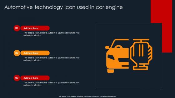 Automotive Technology Icon Used In Car Engine