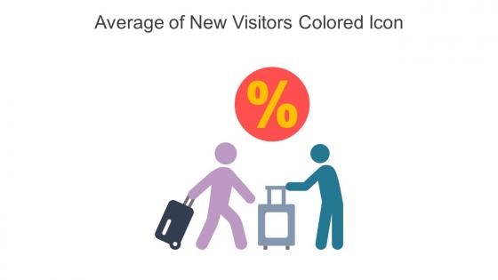 Average Of New Visitors Colored Icon In Powerpoint Pptx Png And Editable Eps Format