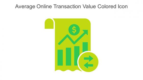 Average Online Transaction Value Colored Icon In Powerpoint Pptx Png And Editable Eps Format