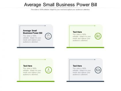 Average small business power bill ppt powerpoint presentation icon graphics cpb