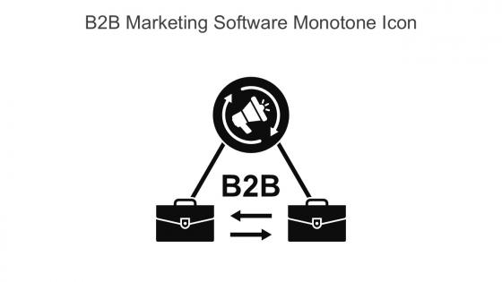 B2B Marketing Software Monotone Icon In Powerpoint Pptx Png And Editable Eps Format