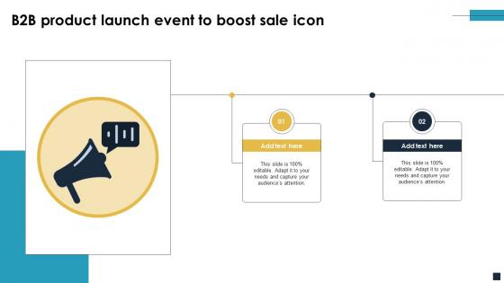 B2B Product Launch Event To Boost Sale Icon