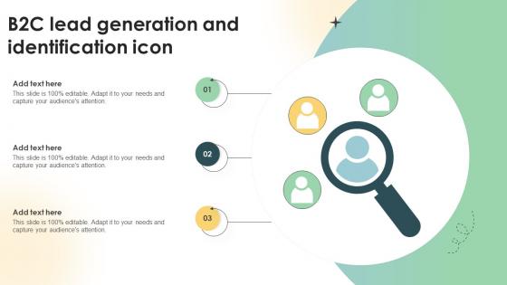 B2C Lead Generation And Identification Icon
