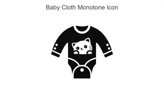 Baby Cloth Monotone Icon In Powerpoint Pptx Png And Editable Eps Format