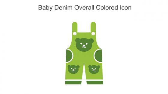 Baby Denim Overall Colored Icon In Powerpoint Pptx Png And Editable Eps Format