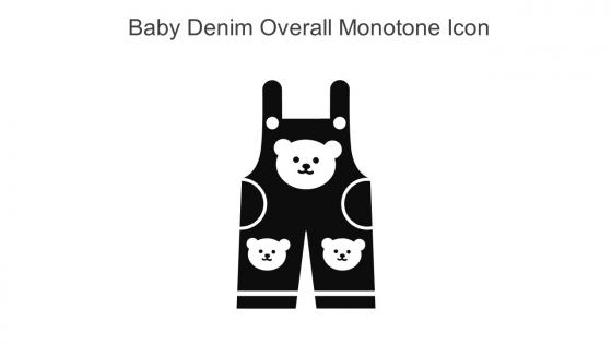 Baby Denim Overall Monotone Icon In Powerpoint Pptx Png And Editable Eps Format