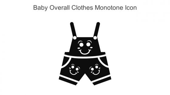 Baby Overall Clothes Monotone Icon In Powerpoint Pptx Png And Editable Eps Format