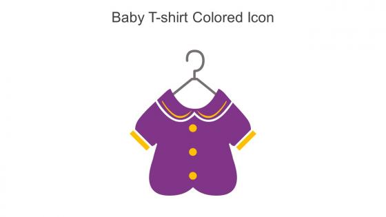 Baby T Shirt Colored Icon In Powerpoint Pptx Png And Editable Eps Format