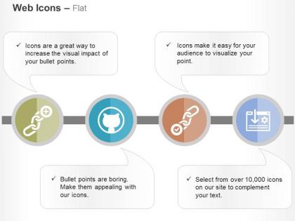 Backlink checker git hub code link building landing page ppt icons graphics