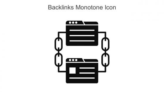 Backlinks Monotone Icon In Powerpoint Pptx Png And Editable Eps Format
