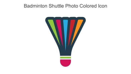 Badminton Shuttle Photo Colored Icon In Powerpoint Pptx Png And Editable Eps Format