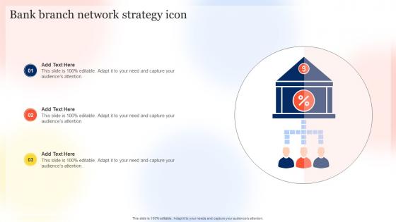 Bank Branch Network Strategy Icon