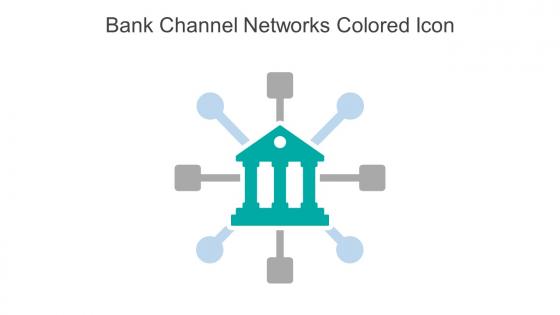 Bank Channel Networks Colored Icon In Powerpoint Pptx Png And Editable Eps Format