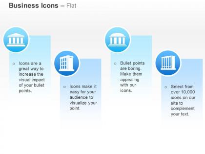 Bank office state government building ppt icons graphics