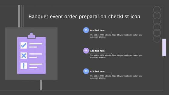 Banquet Event Order Preparation Checklist Icon
