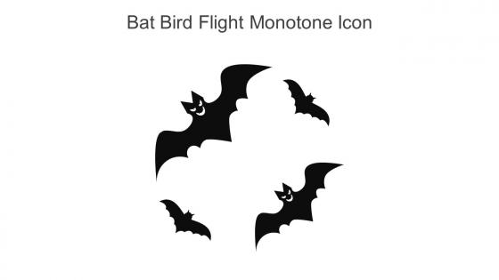 Bat Bird Flight Monotone Icon In Powerpoint Pptx Png And Editable Eps Format
