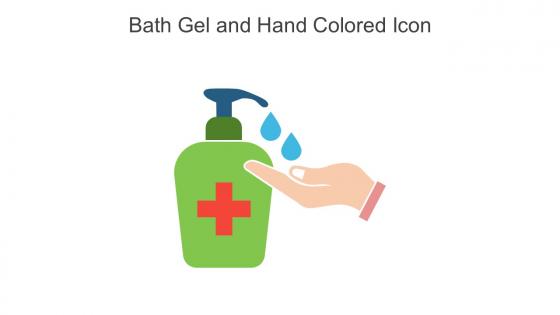 Bath Gel And Hand Colored Icon In Powerpoint Pptx Png And Editable Eps Format