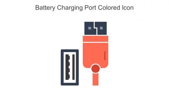 Battery Charging Port Colored Icon In Powerpoint Pptx Png And Editable Eps Format