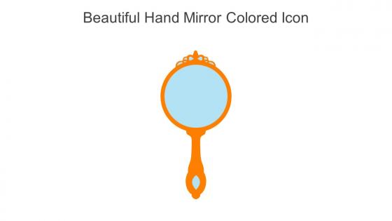 Beautiful Hand Mirror Colored Icon In Powerpoint Pptx Png And Editable Eps Format