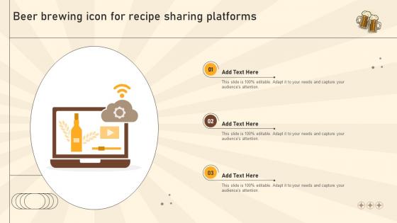 Beer Brewing Icon For Recipe Sharing Platforms