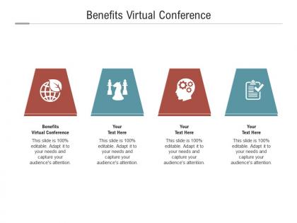 Benefits virtual conference ppt powerpoint presentation infographics icons cpb