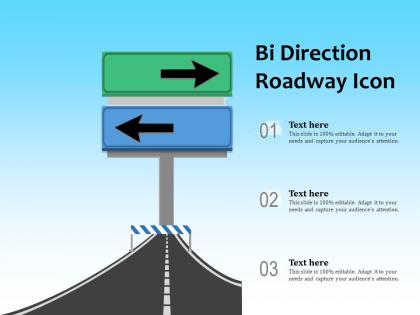 Bi direction roadway icon