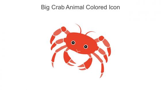 Big Crab Animal Colored Icon In Powerpoint Pptx Png And Editable Eps Format