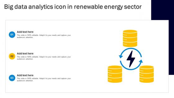 Big Data Analytics Icon In Renewable Energy Sector