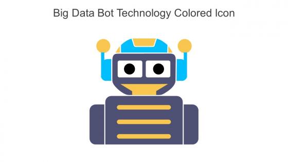 Big Data Bot Technology Colored Icon In Powerpoint Pptx Png And Editable Eps Format