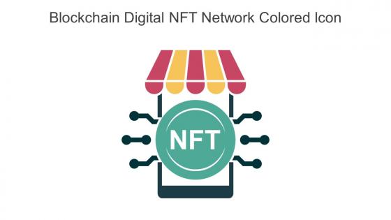 Blockchain Digital NFT Network Colored Icon In Powerpoint Pptx Png And Editable Eps Format