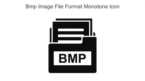 Bmp Image File Format Monotone Icon In Powerpoint Pptx Png And Editable Eps Format