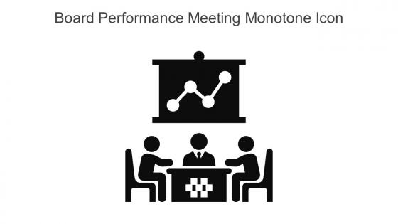 Board Performance Meeting Monotone Icon In Powerpoint Pptx Png And Editable Eps Format