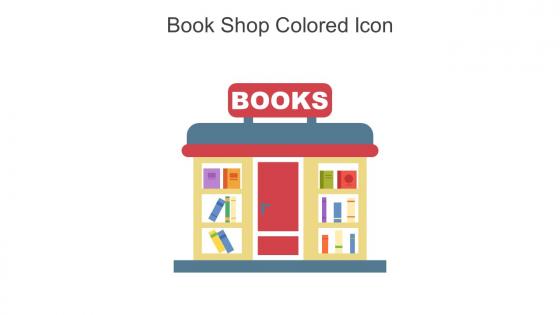 Book Shop Colored Icon In Powerpoint Pptx Png And Editable Eps Format