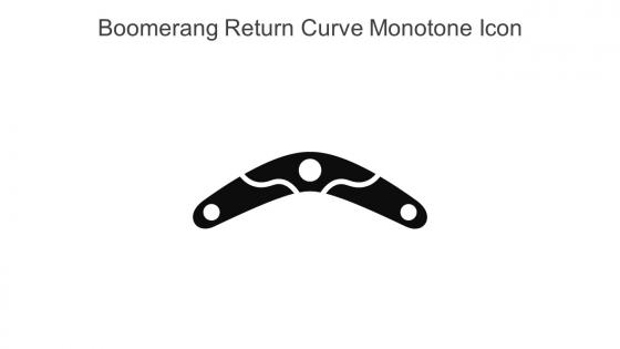 Boomerang Return Curve Monotone Icon In Powerpoint Pptx Png And Editable Eps Format