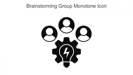 Brainstorming Group Monotone Icon In Powerpoint Pptx Png And Editable Eps Format