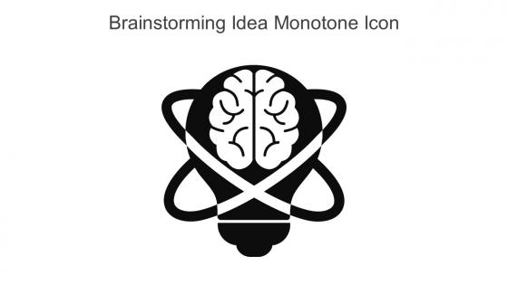 Brainstorming Idea Monotone Icon In Powerpoint Pptx Png And Editable Eps Format