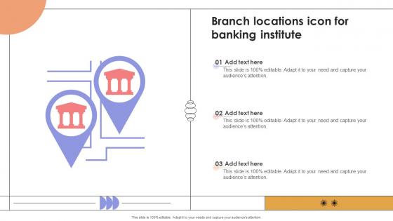 Branch Locations Icon For Banking Institute