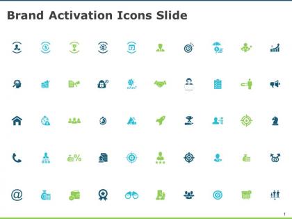 Brand activation icons slide arrows goal d61 ppt powerpoint presentation ideas vector