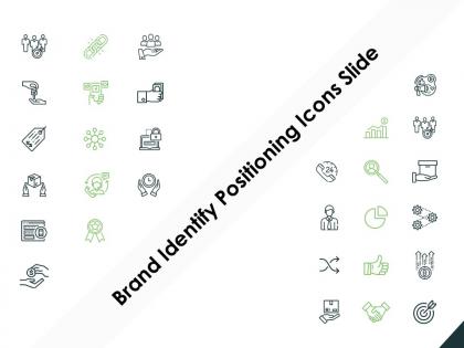 Brand identify positioning icons slide gears threat ppt powerpoint presentation file icon