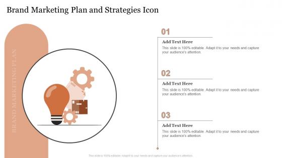 Brand Marketing Plan And Strategies Icon