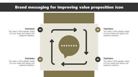 Brand Messaging For Improving Value Proposition Icon