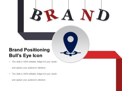 Brand positioning bulls eye icon good ppt example